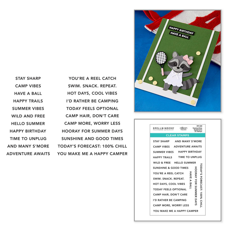 Summertime Sentiments Clear Stamp Set | Allison Frazier