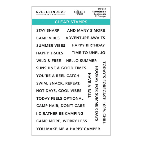 Summertime Sentiments Clear Stamp Set | Allison Frazier