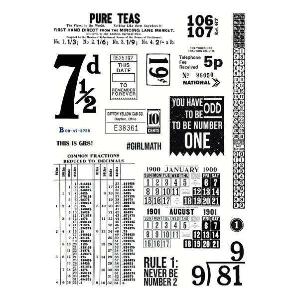 Keepsake Numbers Clear Stamp Set | Esther Glas {coming soon!}