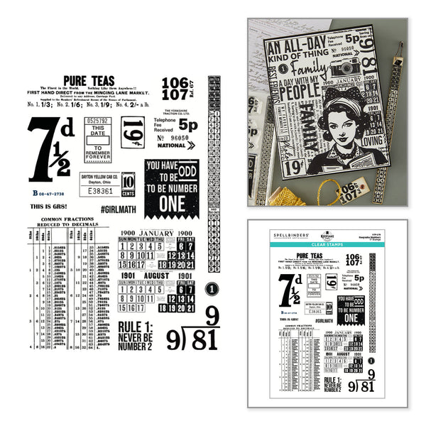 Keepsake Numbers Clear Stamp Set | Esther Glas {coming soon!}