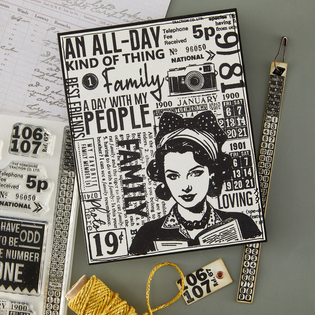 Keepsake Numbers Clear Stamp Set | Esther Glas {coming soon!}