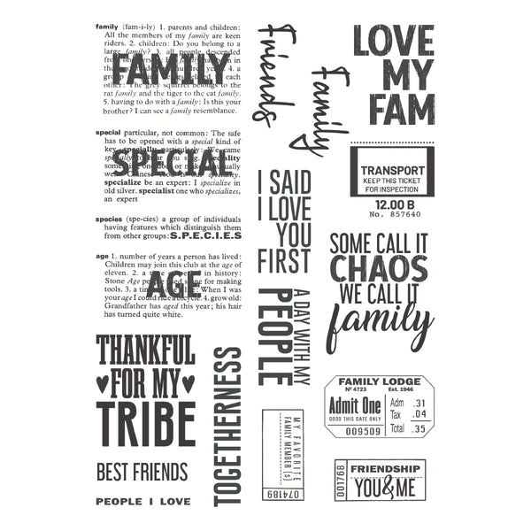 Family & Friends Clear Stamp Set | Esther Glas {coming soon!}