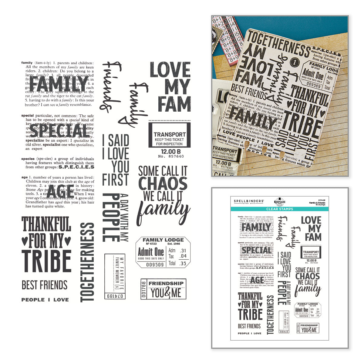 Family & Friends Clear Stamp Set | Esther Glas {coming soon!}
