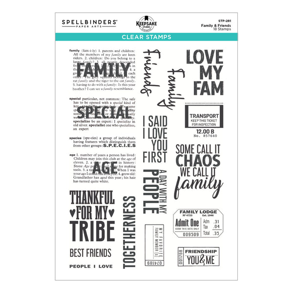 Family & Friends Clear Stamp Set | Esther Glas {coming soon!}