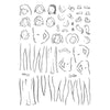 Illustrated Lady Clear Stamp Set | Josh Griffiths Studio