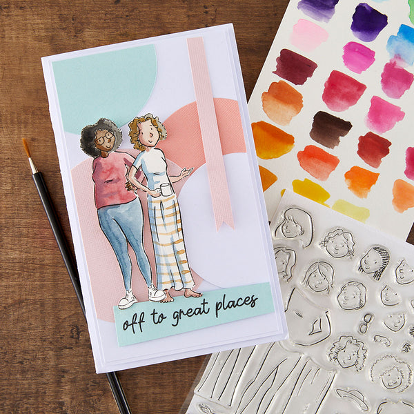 Illustrated Lady Clear Stamp Set | Josh Griffiths Studio