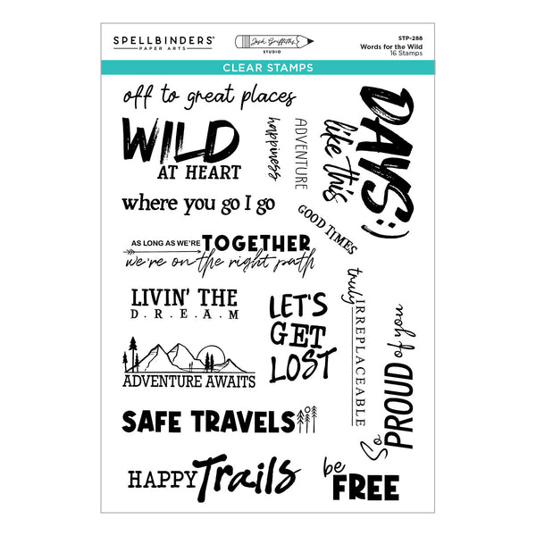 Words for the Wild Clear Stamp Set | Josh Griffiths Studio