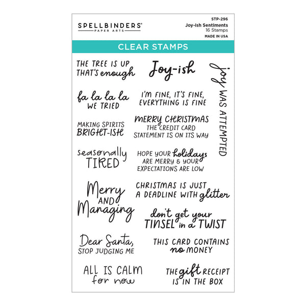 Joy-ish Sentiments Clear Stamp Set