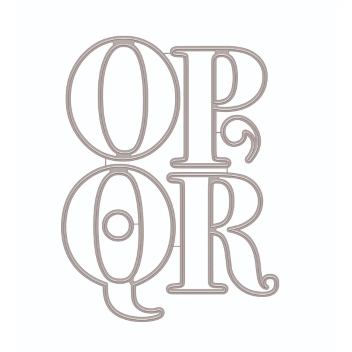 {back soon!} Alphabet Letter Die Sets