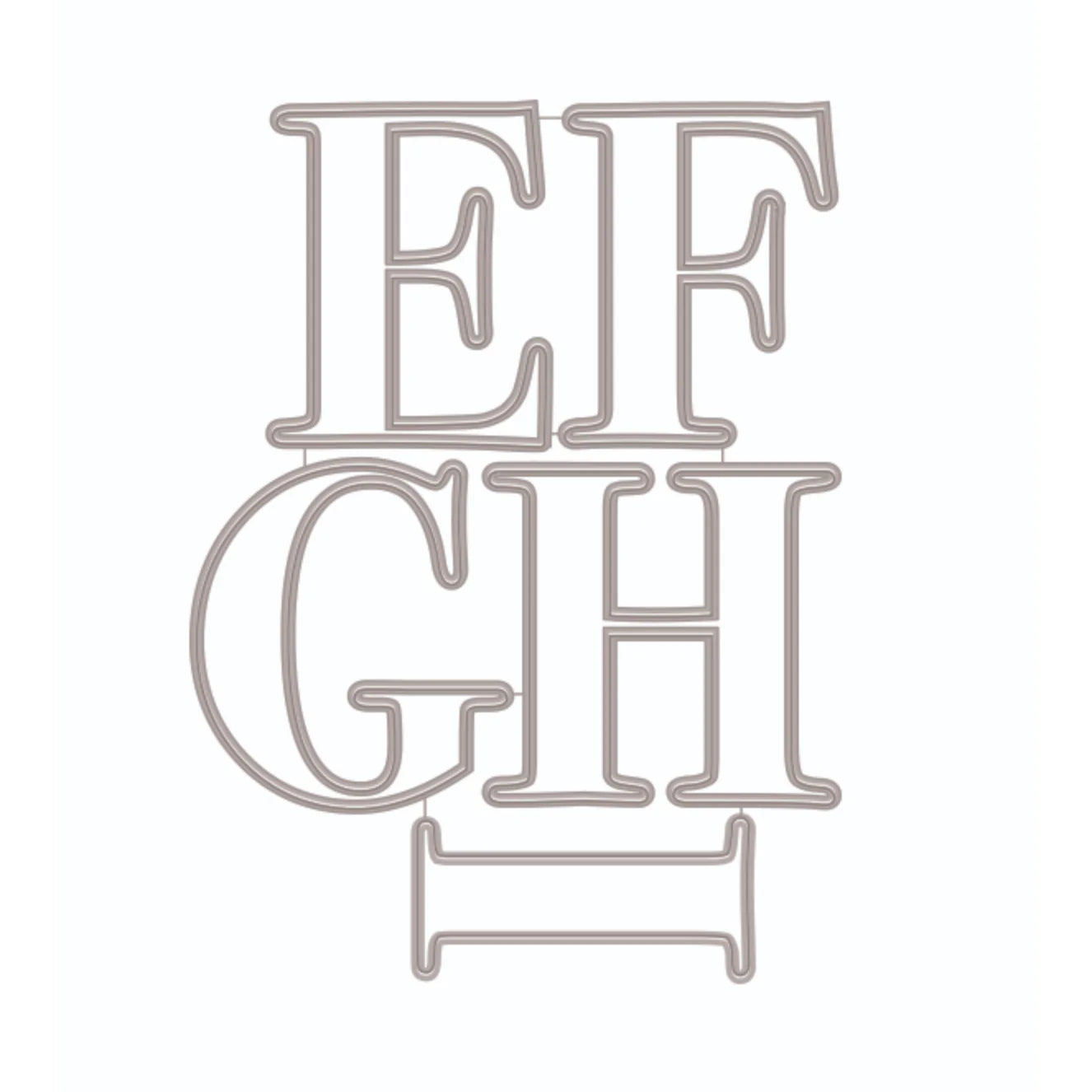 {back soon!} Alphabet Letter Die Sets