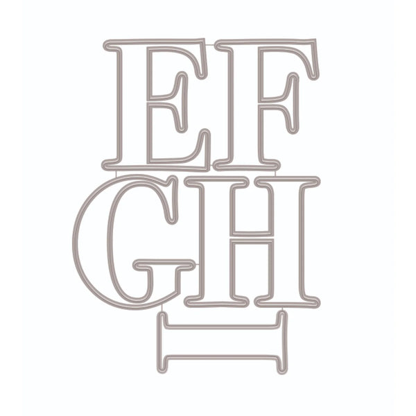 {back soon!} Alphabet Letter Die Sets