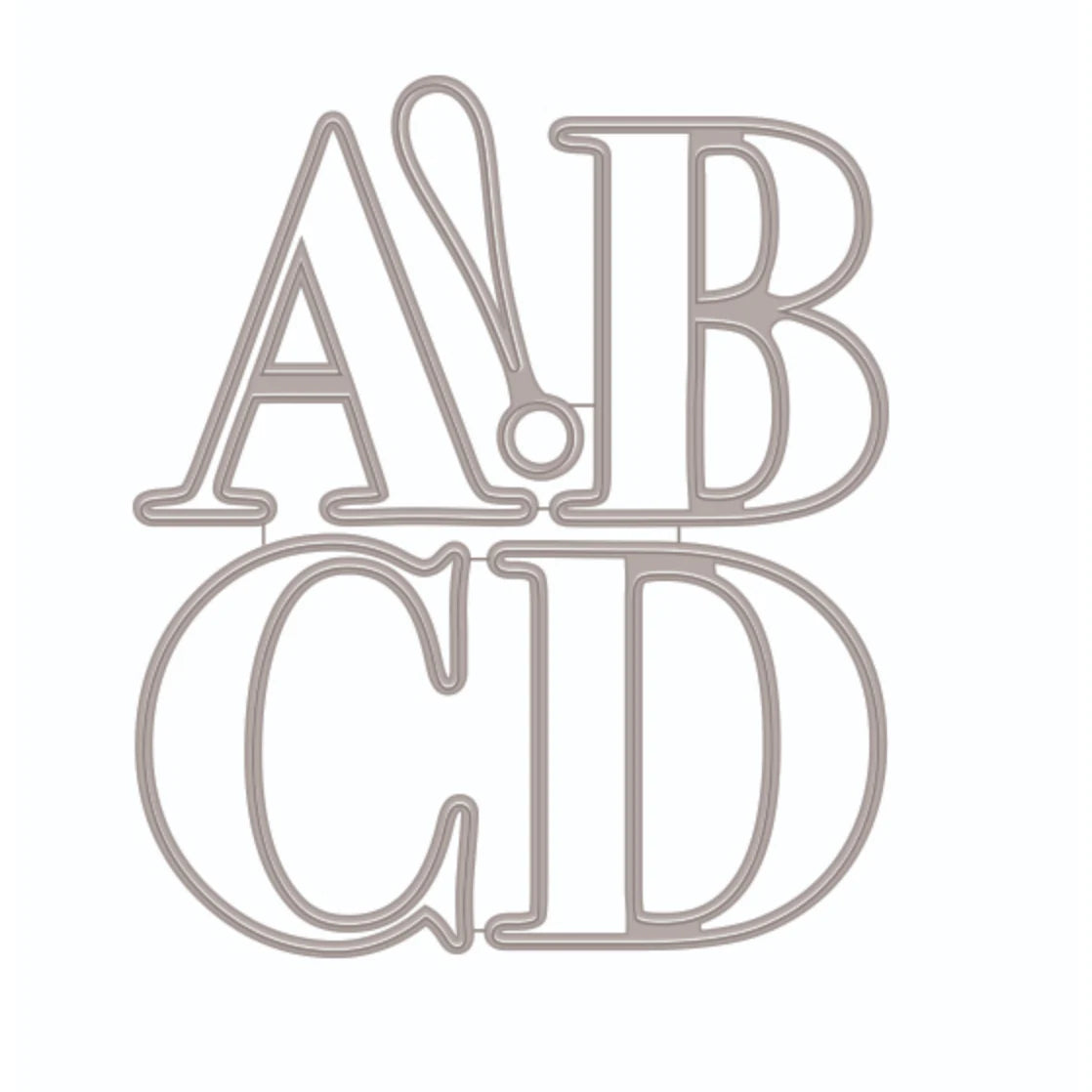 {back soon!} Alphabet Letter Die Sets