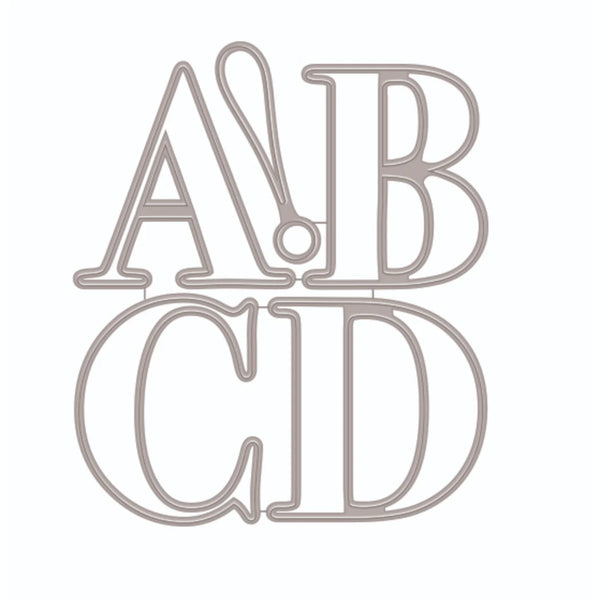 {back soon!} Alphabet Letter Die Sets