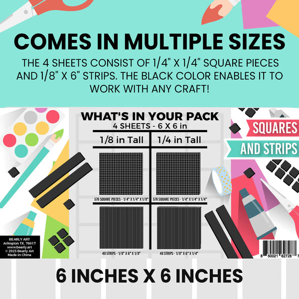Extra Tall Foam Tape | Bearly Art Cubies Starter Pack