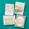 Shine Bright Sentiment Strips Press Plate + Die Set | Carissa Wiley {clearance}