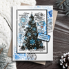 Snow Frosted Tree 4x6 Stamp Set | Woodware