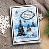 Snow Frosted Tree 4x6 Stamp Set | Woodware
