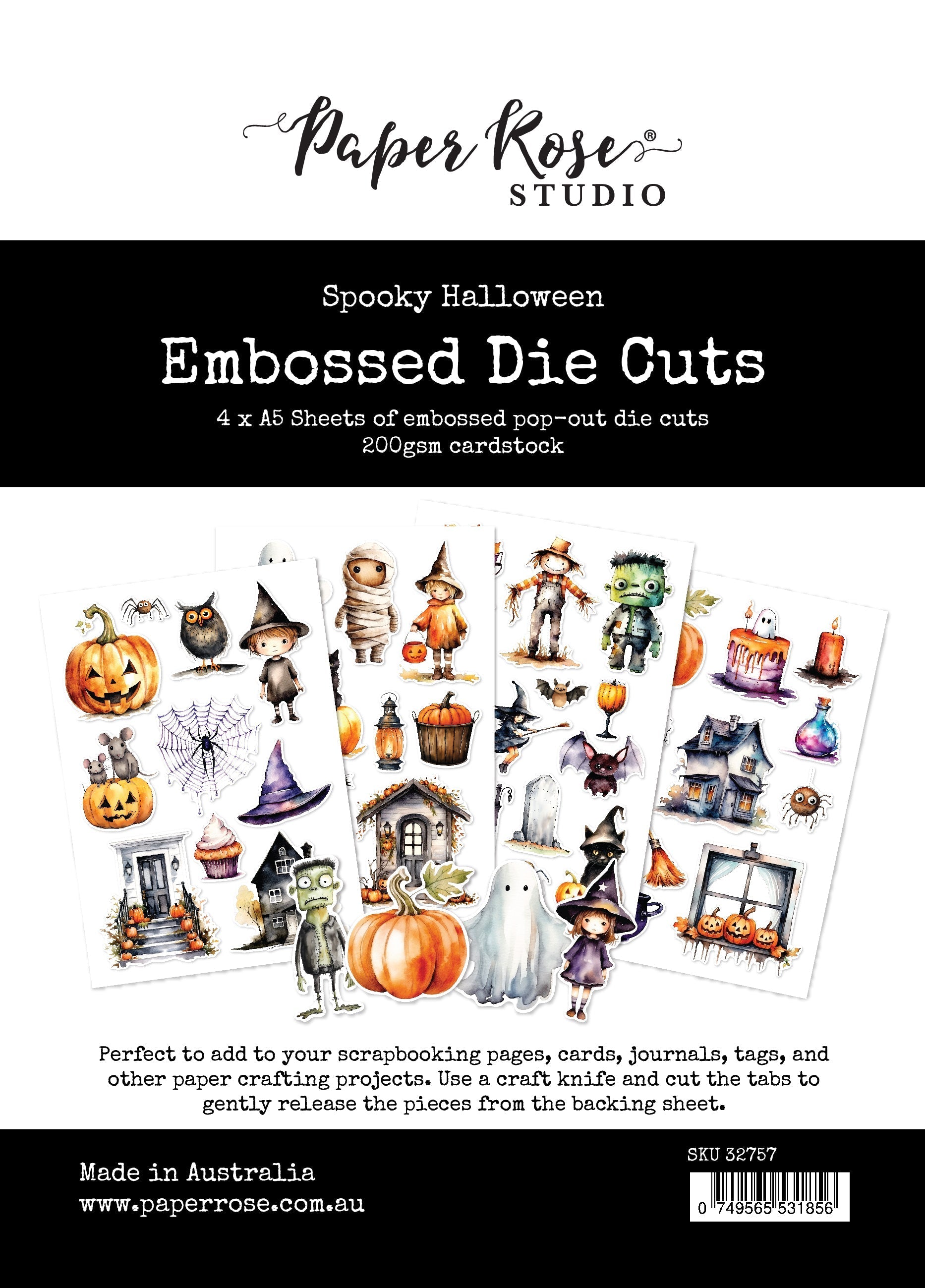Spooky Halloween  Embossed Die Cuts