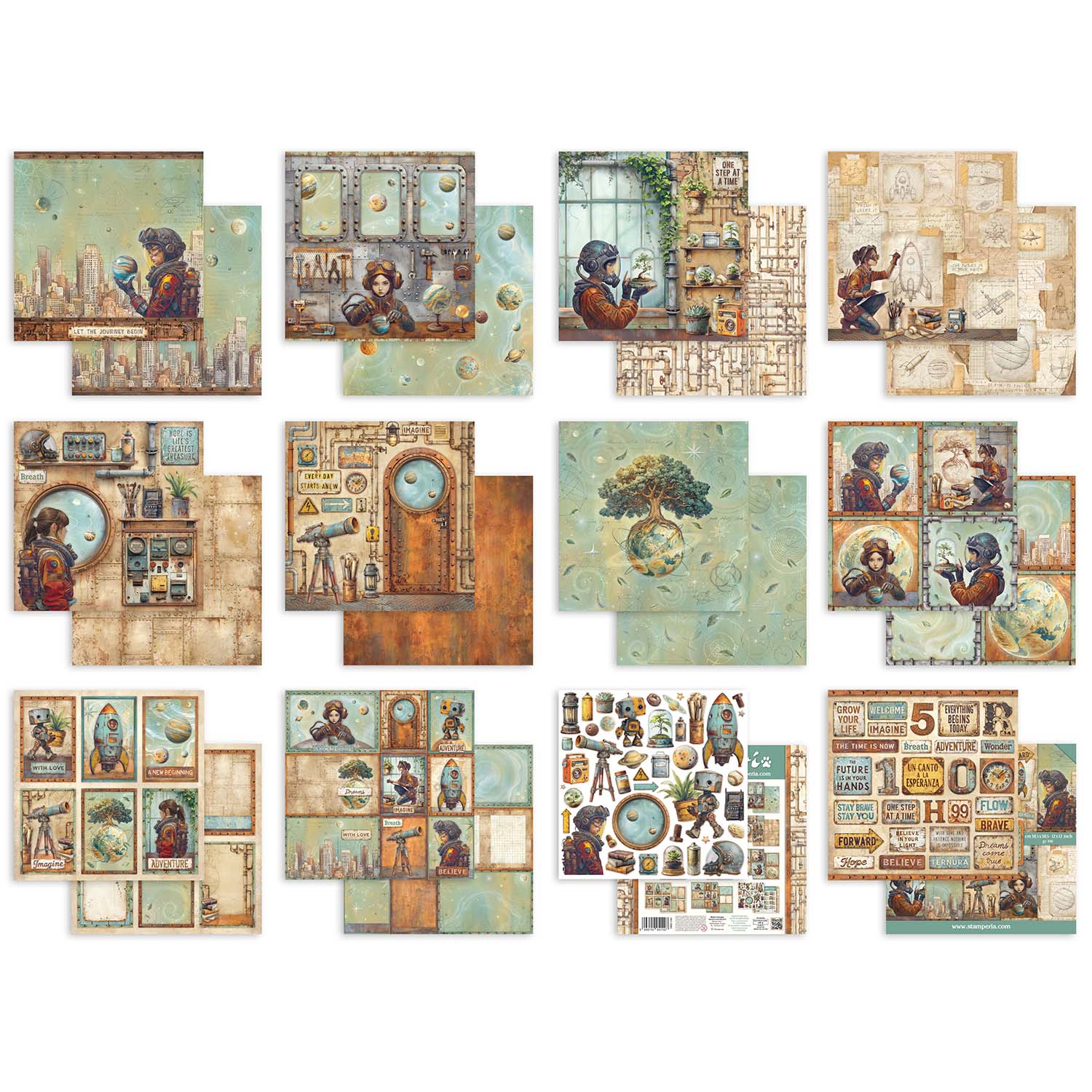 A New Beginning 8x8 Double-Sided Paper 10 Sheet Pack