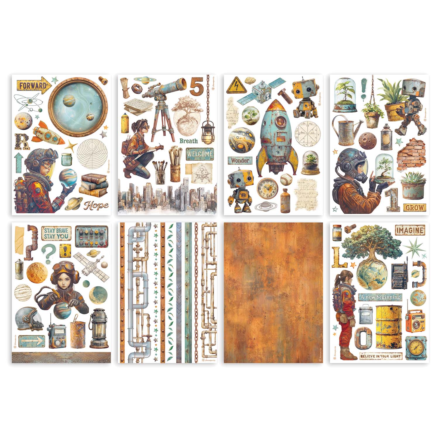 A New Beginning A5 Washi Pad