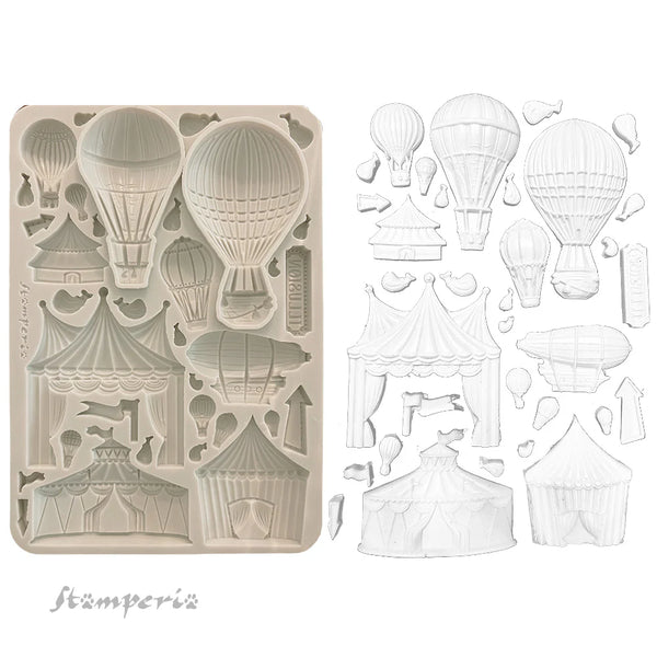 Circus & Air Balloons A5 Silicone Mold