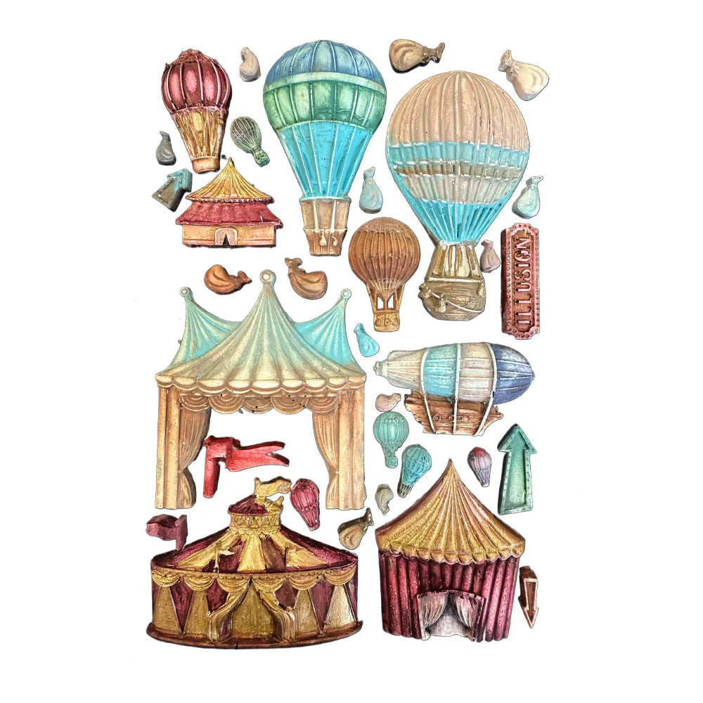 Circus & Air Balloons A5 Silicone Mold