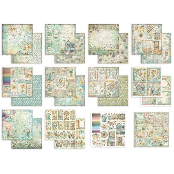 Daisy Art 8x8 Double-Sided Paper Pack