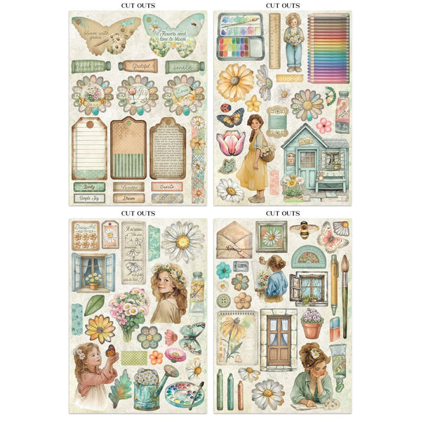 {coming soon!} Daisy Art Junk Journal Ephemera Book