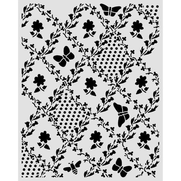 Butterfly and Daisy Stencil | Daisy Art