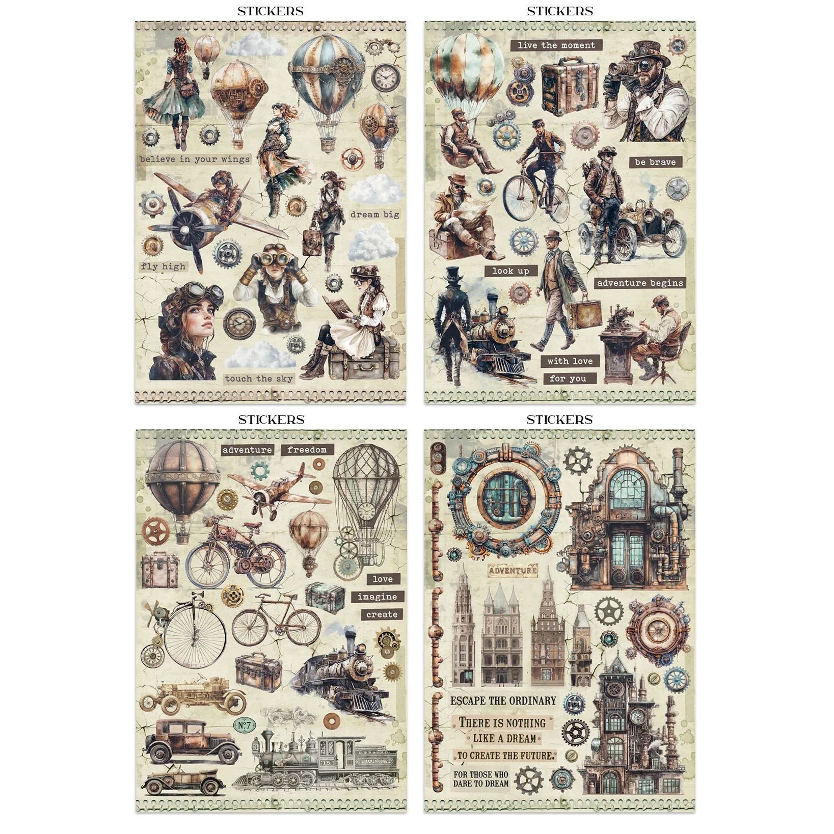 Art of Traveling Junk Journal Ephemera Book