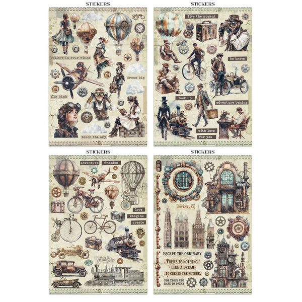 Art of Traveling Junk Journal Ephemera Book