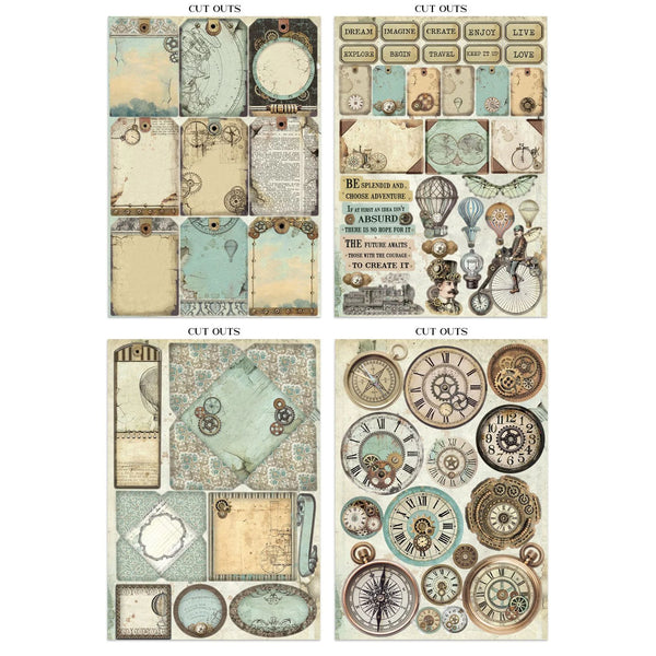 Art of Traveling Junk Journal Ephemera Book