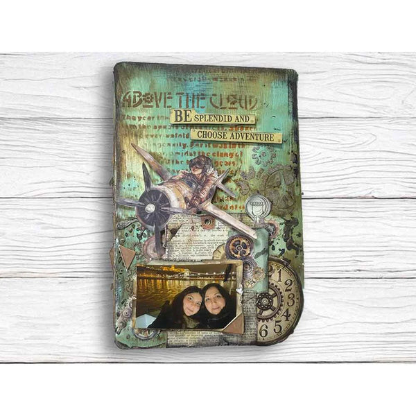 Art of Traveling Junk Journal Ephemera Book