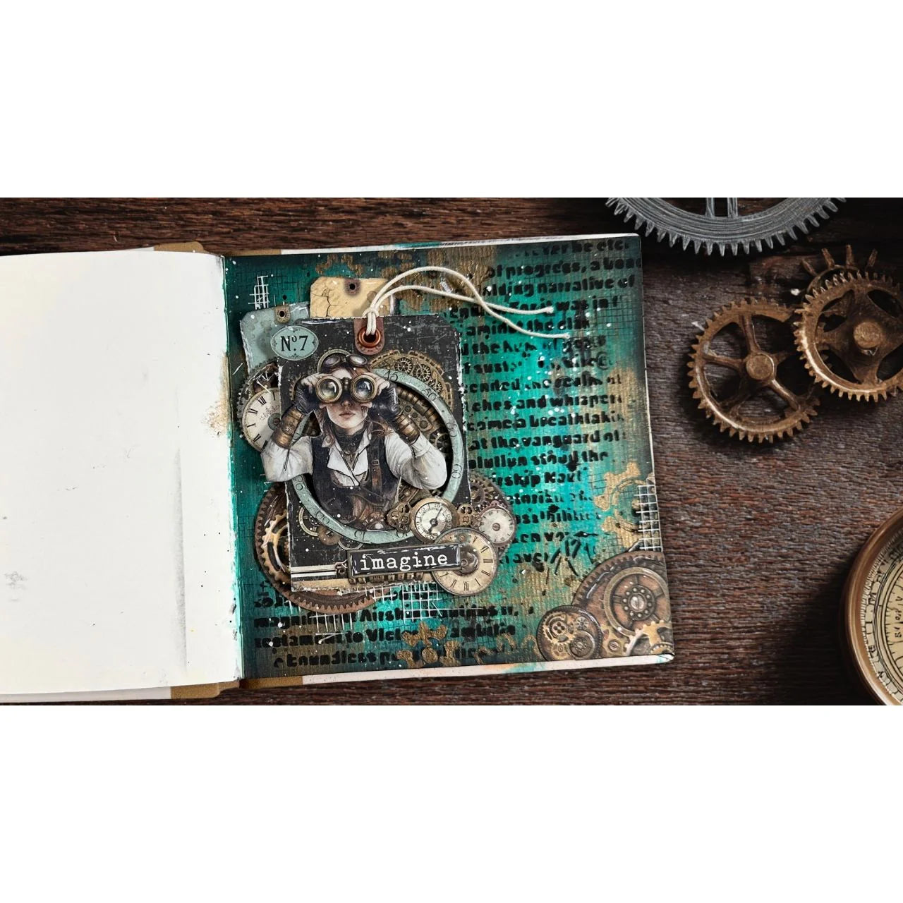 Art of Traveling Junk Journal Ephemera Book