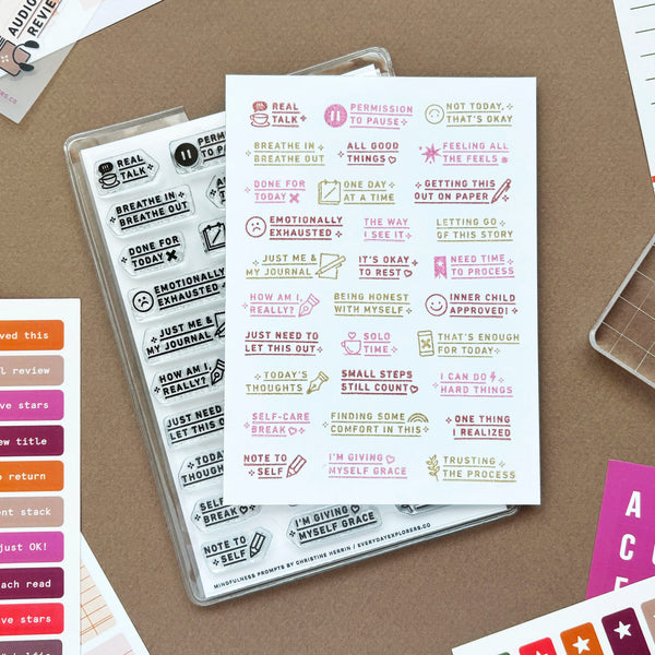 {coming soon!} Mindfulness Prompts 4x6 Clear Stamp Set
