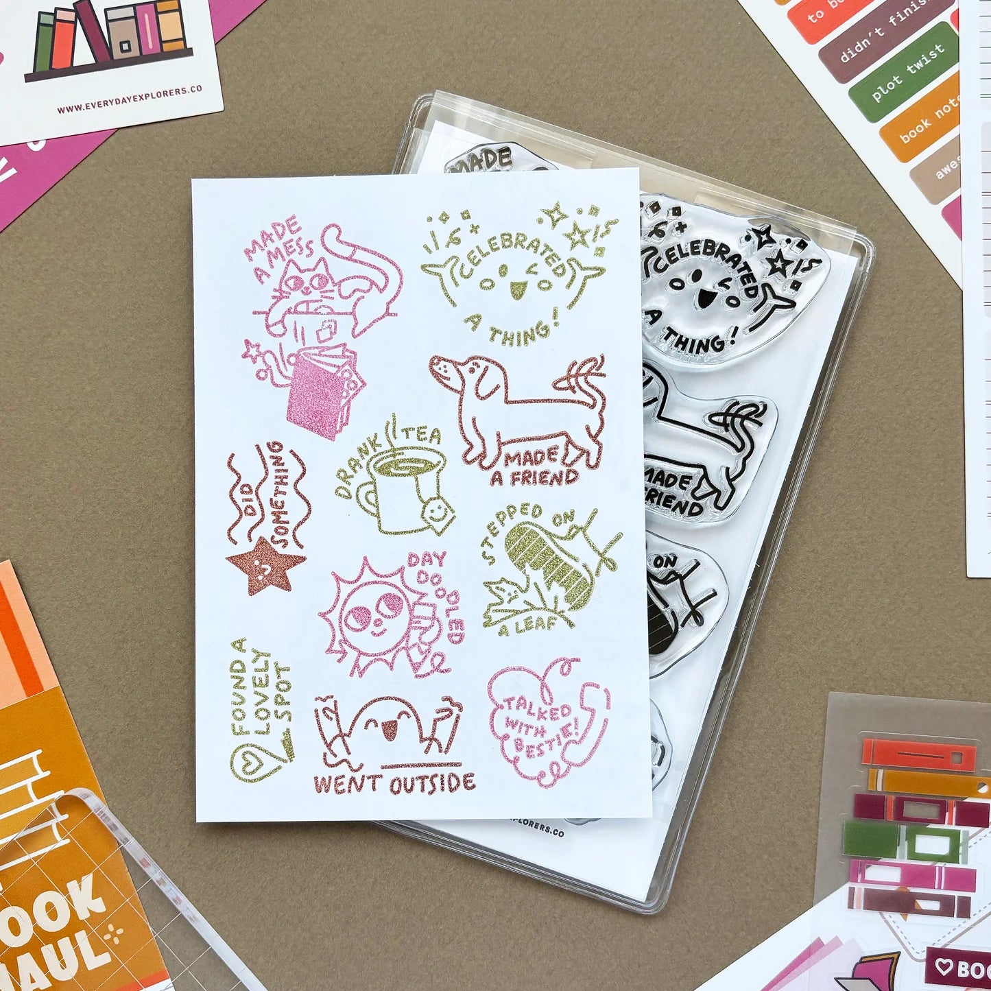 {coming soon!} Everyday Celebrations 4x6 Clear Stamp Set | jackalopejournals