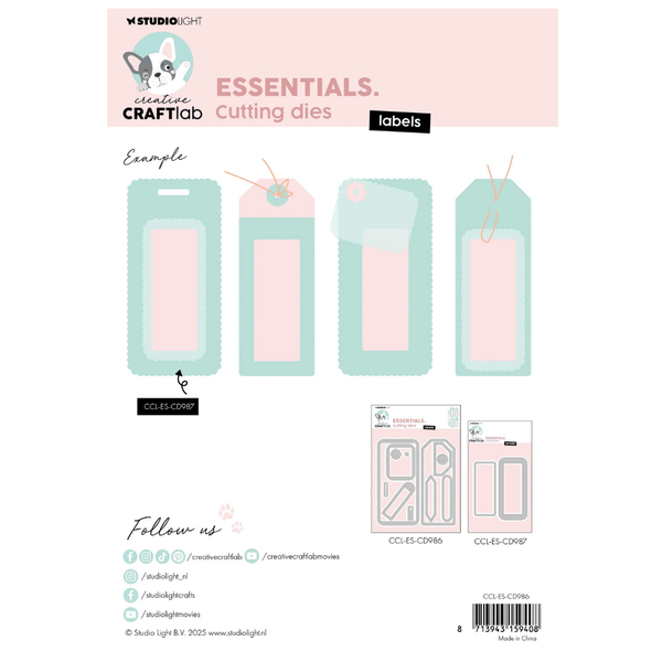 Labels and Tags Cutting Die Set | Creative CraftLab