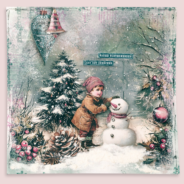 {coming soon!} Christmas Blush Collage 8x8 Paper Pad & Elements