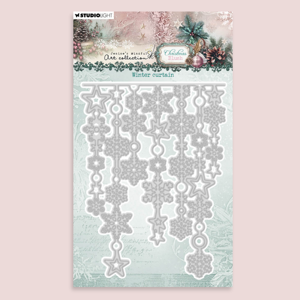 {coming soon!} Winter Curtain Cutting Die | Christmas Blush