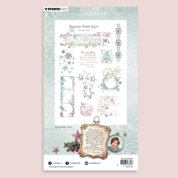 {coming soon!} Christmas Blush Deco Stamp Set | Jenine's Mindful Art