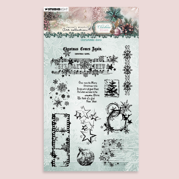 {coming soon!} Christmas Blush Deco Stamp Set | Jenine's Mindful Art
