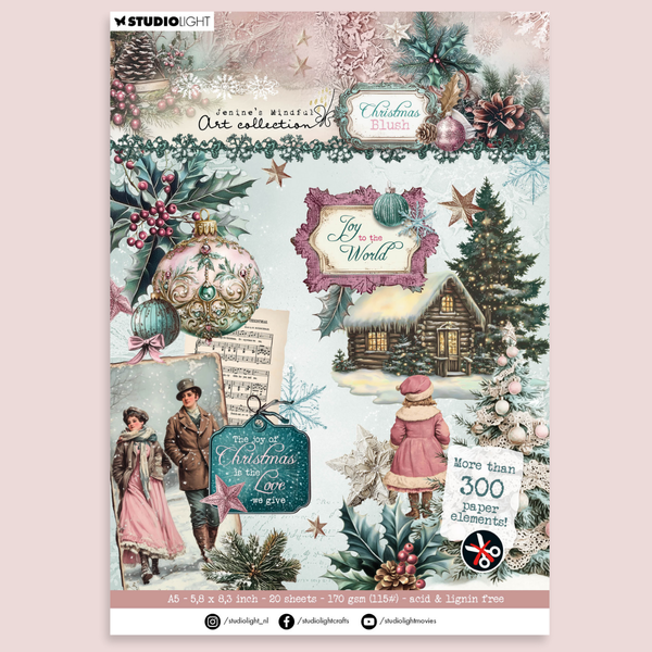 {coming soon!} Christmas Blush Paper Pad w/ Die Cut Elements