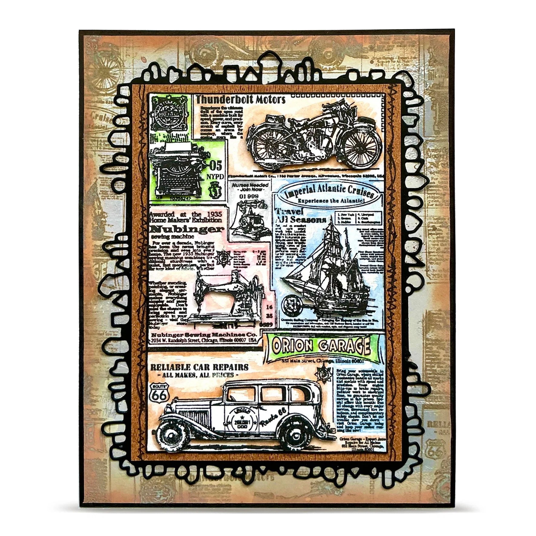 Global Gazette A7 Background Stamp No. 1343