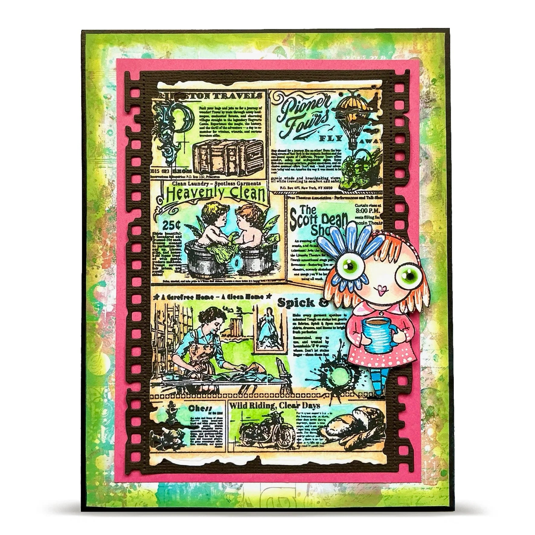 The Daily News A7 Background Stamp No. 1342