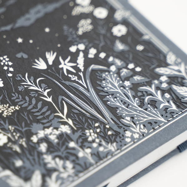 Moonlit Garden Hardcover Vegan Leather Journal