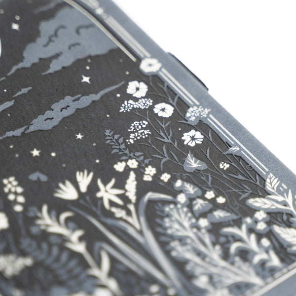 Moonlit Garden Hardcover Vegan Leather Journal