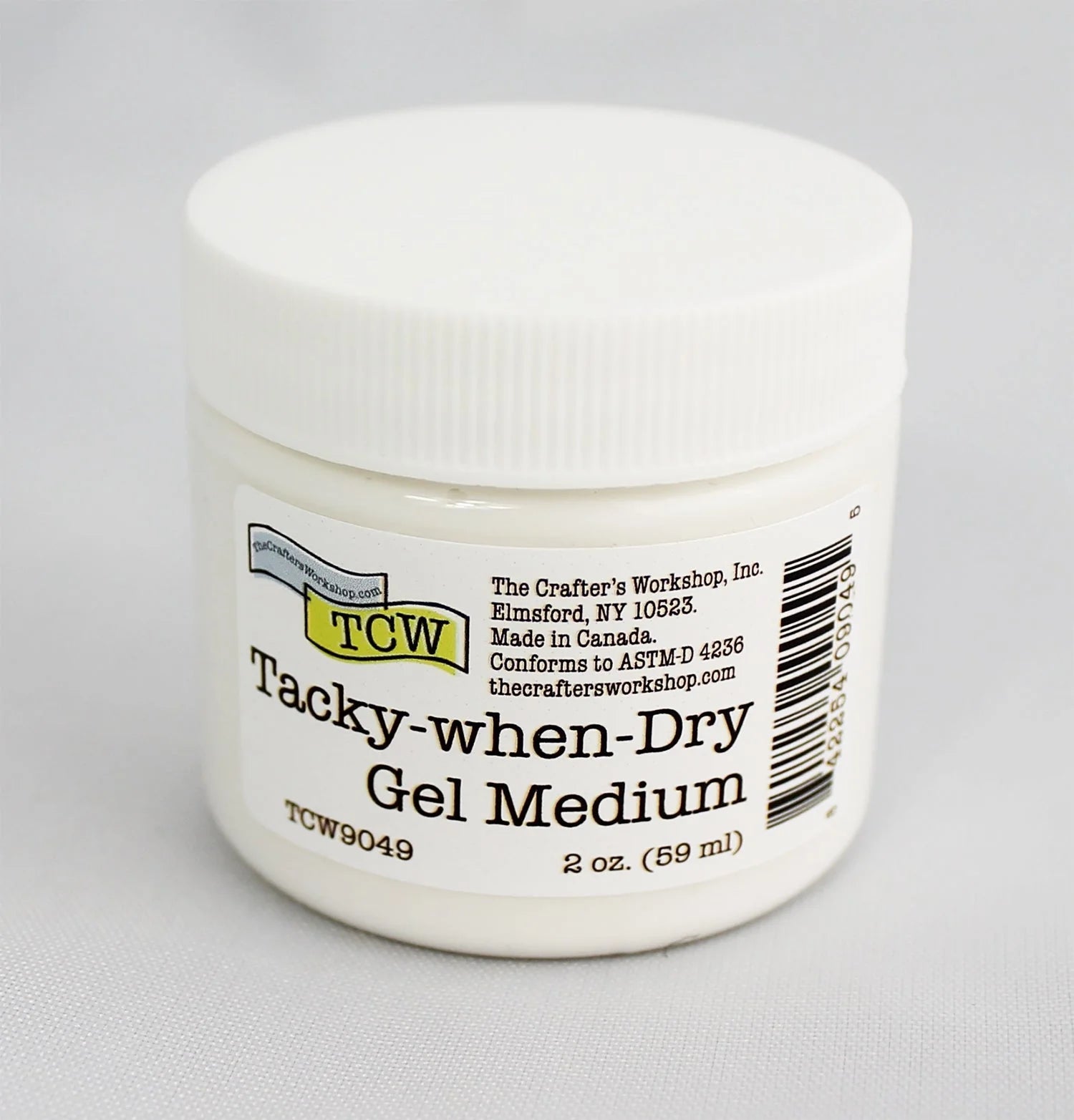 Tacky-when-Dry Gel Medium