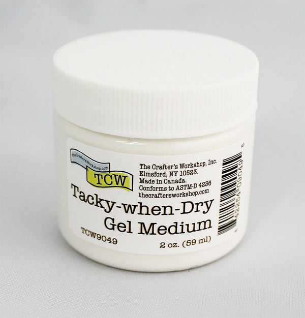 Tacky-when-Dry Gel Medium