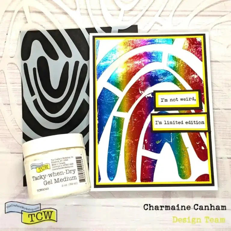 Tacky-when-Dry Gel Medium