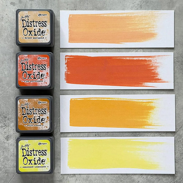 Mini Oxide Ink Pads Set 8 {orange/yellow} | Tim Holtz